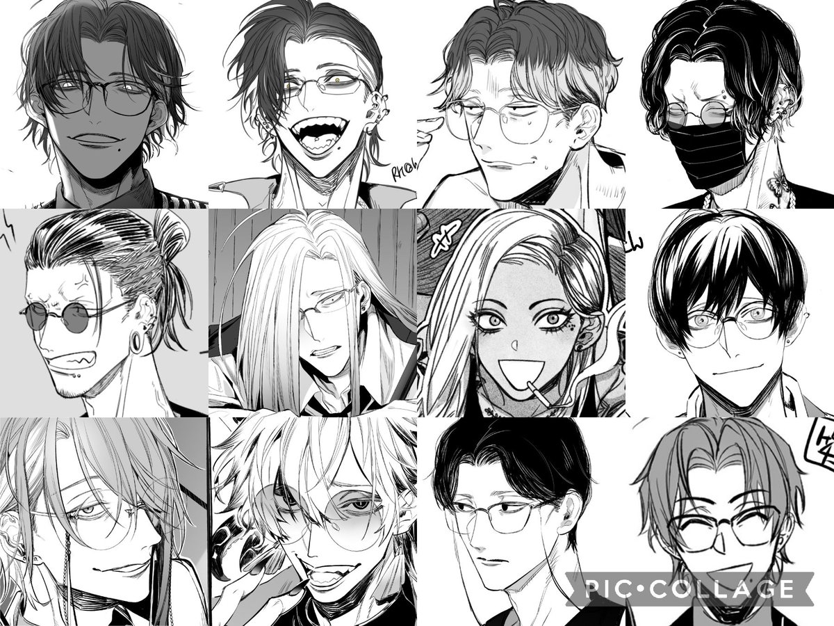 眼鏡、ピアス、入墨が好きな人は🈁❗
#絵柄が好みって人にフォローされたい 