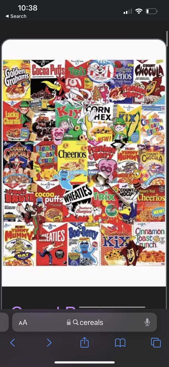 Cereal boxes are the original album covers