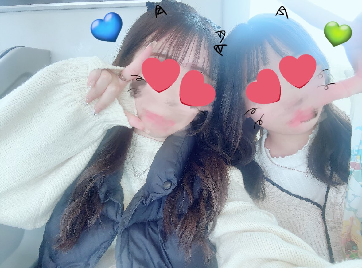 おはよう☀️♡あゆなと久しぶりに会えてうれしー😼💖せなもも㌠(̨̡՞o̴̶̷̤ ̫ o̴̶̷̤՞)̧̢🩵💚 #岩城星那  #百田隼麻