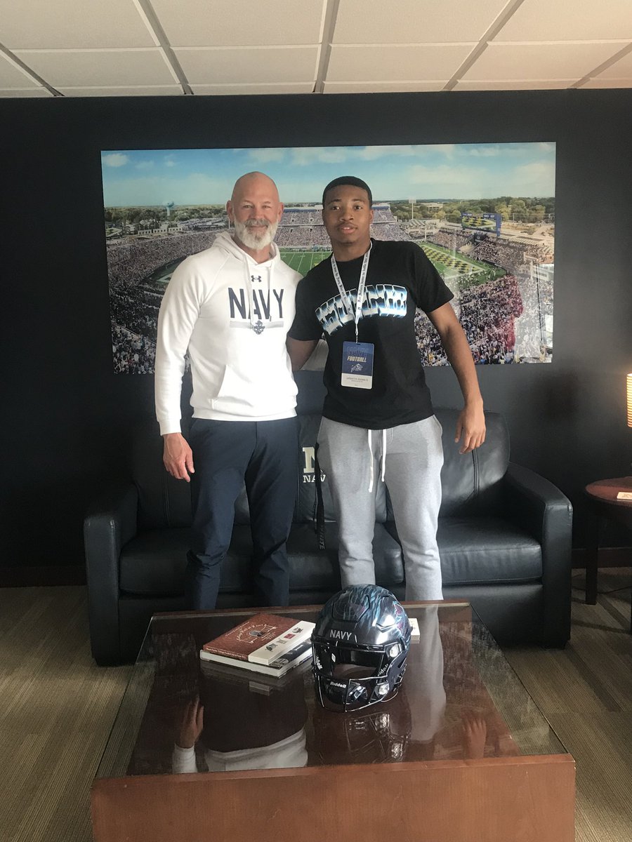 I Had a great day at <a href="/NavyFB/">Navy Football</a> today! Thank you <a href="/GreenRB21/">R.B. Green</a> <a href="/_CoachNew/">🇺🇸 Brian Newberry ⚓️</a> <a href="/CoachRickyBrown/">Ricky Brown</a>