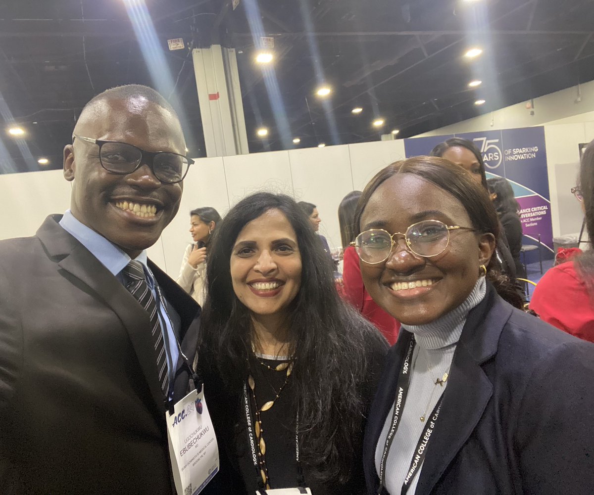 ujebubechukwu's tweet image. Meeting @KTamirisaMD in-person was one of the highlights of today!!! Her kind and heartwarming nature truly made us feel at home today at the #ACC24! 
#ACCIMProgram
