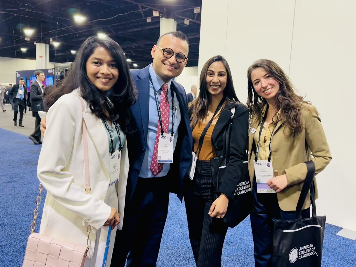 What an absolute pleasure it was to meet @AmitGoyalMD and @nazliokumus!! #ACC2024 🫀 @ritikagad