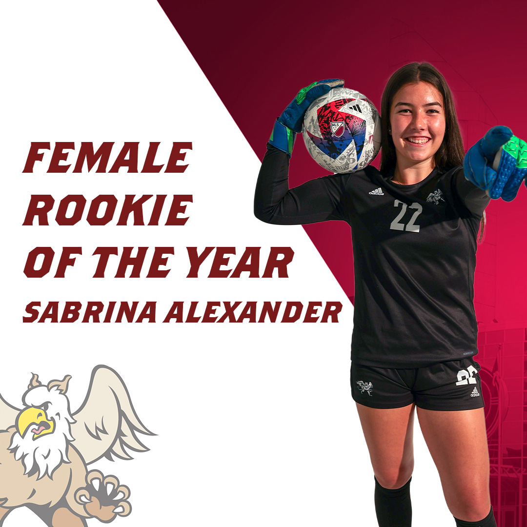 🏆AWARDS Congrats to our Female Rookie of the Year! Sabrina Alexander | W⚽️ #GriffNation