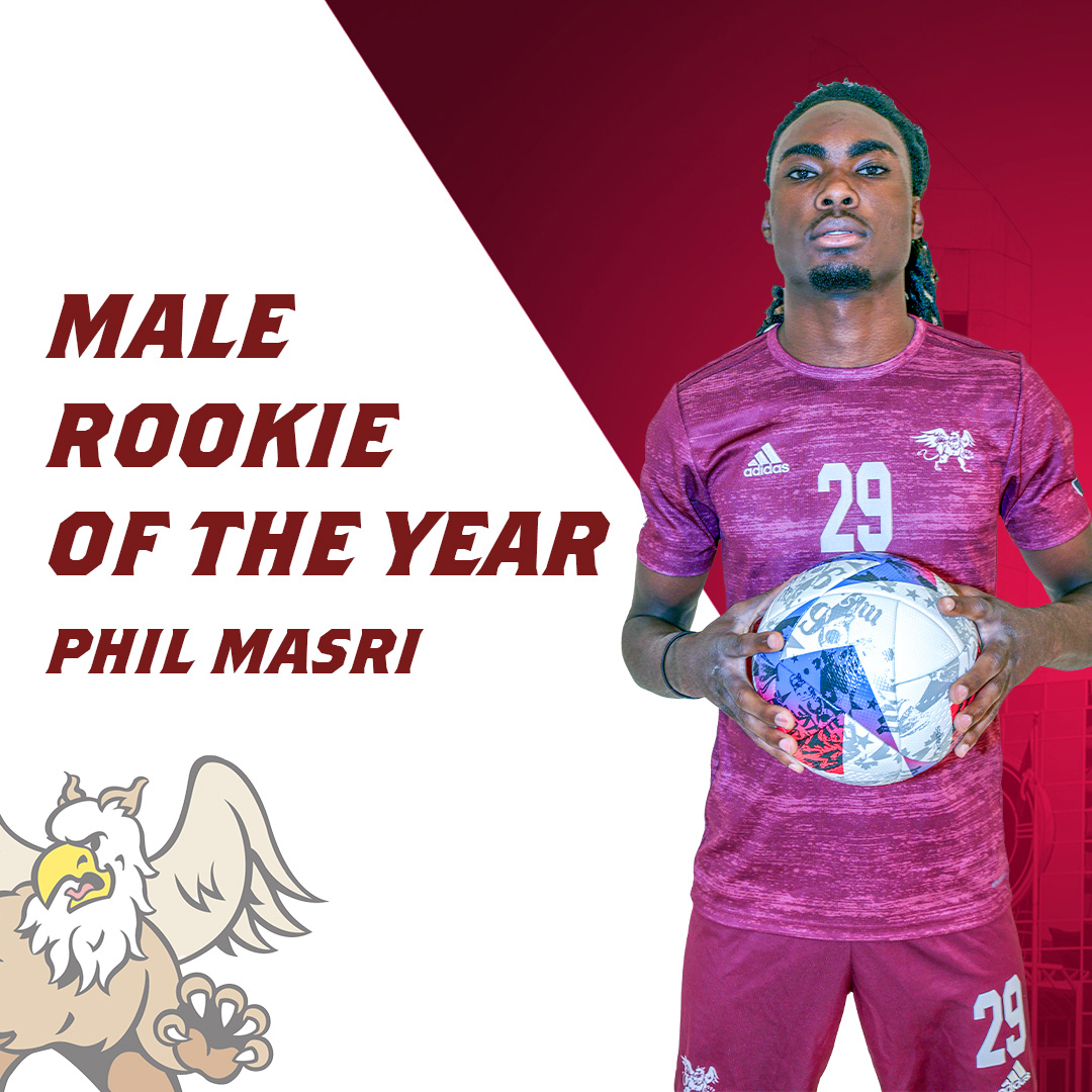 🏆AWARDS Congrats to our Male Rookie of the Year! Phil Masri | M⚽️ #GriffNation