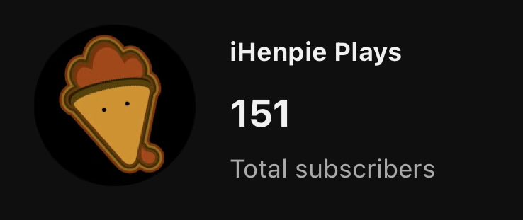 Absolutely blown away by the support for my @YouTube channel! With 151 subs and growing views. 200 subs by the end of April?YouTube.com/@ihenpie #ContentCreators #YouTubeCreators #SupportSmallChannels #SubscribeGoals #YouTubeGrowth #CreatorsSupportingCreators #JoinTheJourney