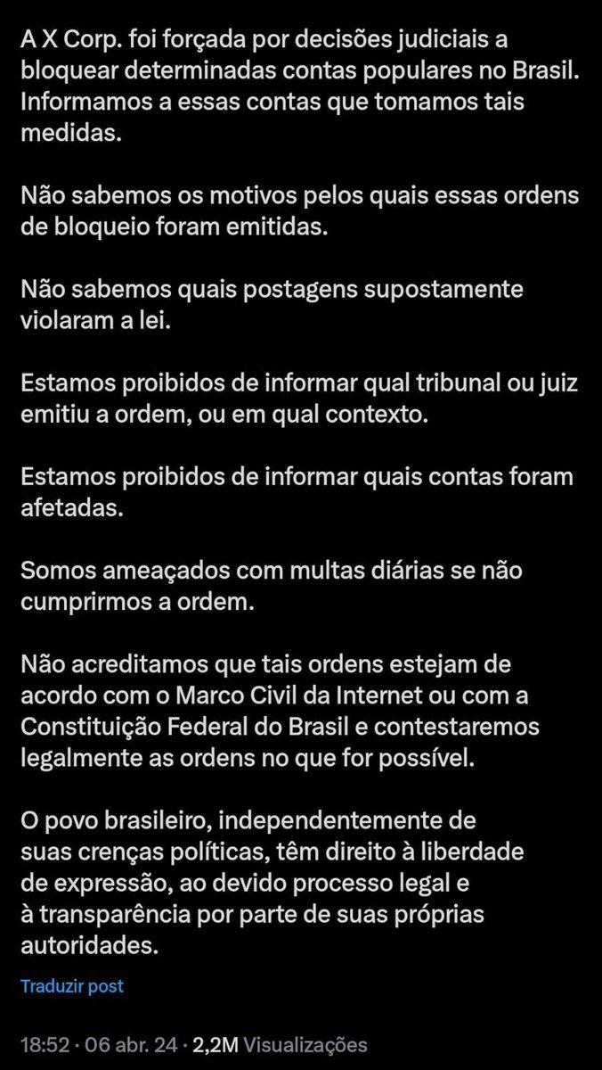 Parabéns pela transparência @XBR @elonmusk