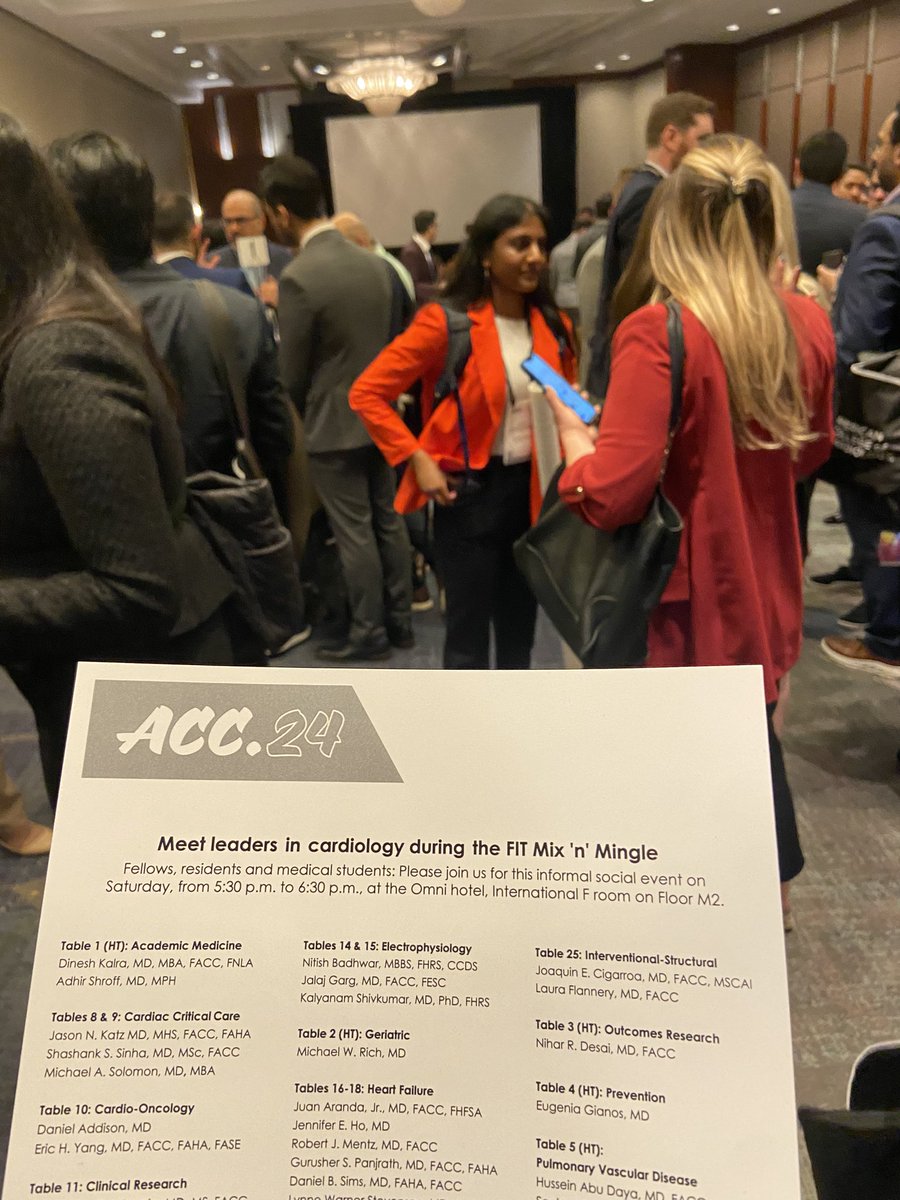 It was a full house at the #ACCFIT Meet and Mingle! #ACC24