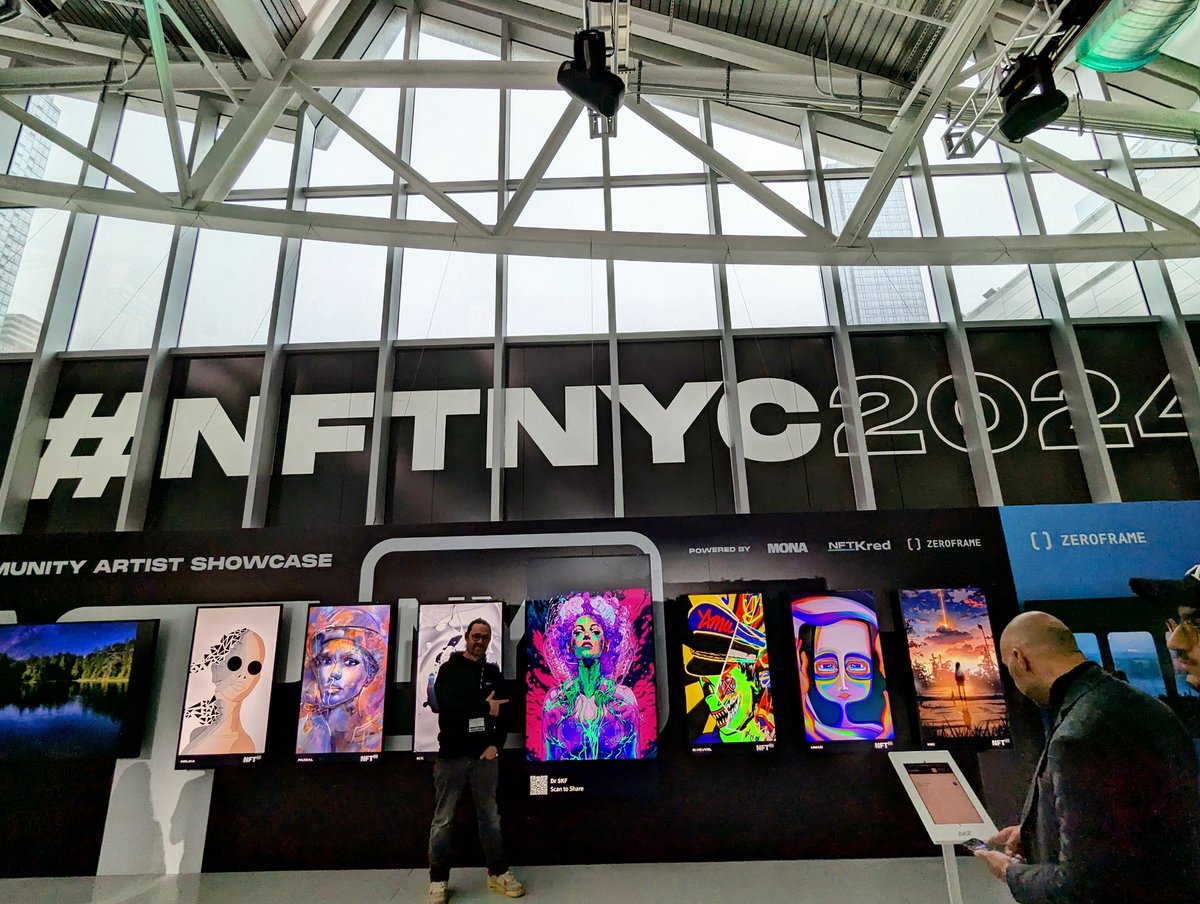 Thank you <a href="/NFT_NYC/">NFT.NYC</a> ! It was awesome to be there ❤️
Now on my way back to Paris 🇫🇷 !