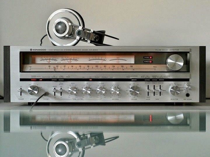 Kenwood KR-8050 High Speed DC Stereo Receiver (1979-80) Power output: 120 watts per channel into 8Ω (stereo) Frequency response: 20Hz to 20kHz Total harmonic distortion: 0.02% Damping factor: 85