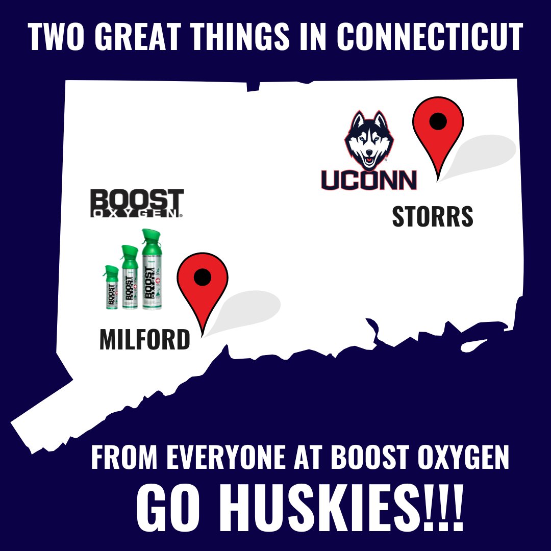 Everyone at Boost Oxygen is rooting for our Connecticut neighbors and the defending national champions UCONN HUSKIES to repeat in the big college tournament! GO HUSKIES!!!!

#boostoxygen #uconn #uconnhuskies #huskies #marchmadness #finalfour #sportsoxygen #gohuskies