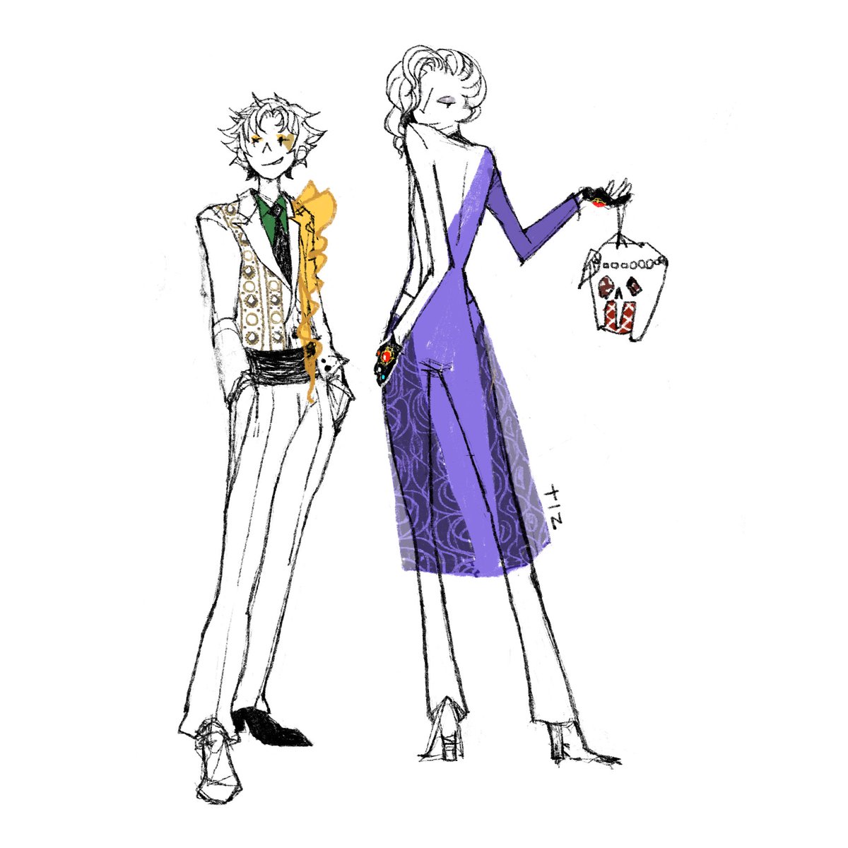 tizu_002_'s tweet image. 📽💄

#ツイステファンアート 
#twstファンアート