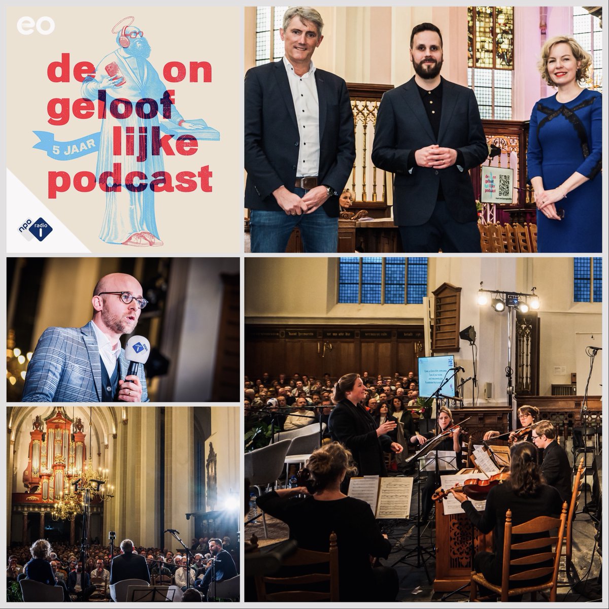 🎙Nieuwe speciale jubileum-Ongelooflijke🎙 Met @BeatricedeGraaf en @StefanPaas trekken we belangrijke lessen van 5 jaar Ongelooflijke. Er was prachtige klassieke muziek o.l.v. @HannaRijken. en briljante satire van @DiederikSmit 🔗plinkhq.com/i/1458702219?t… @EOnl 📸 @wjdebruin