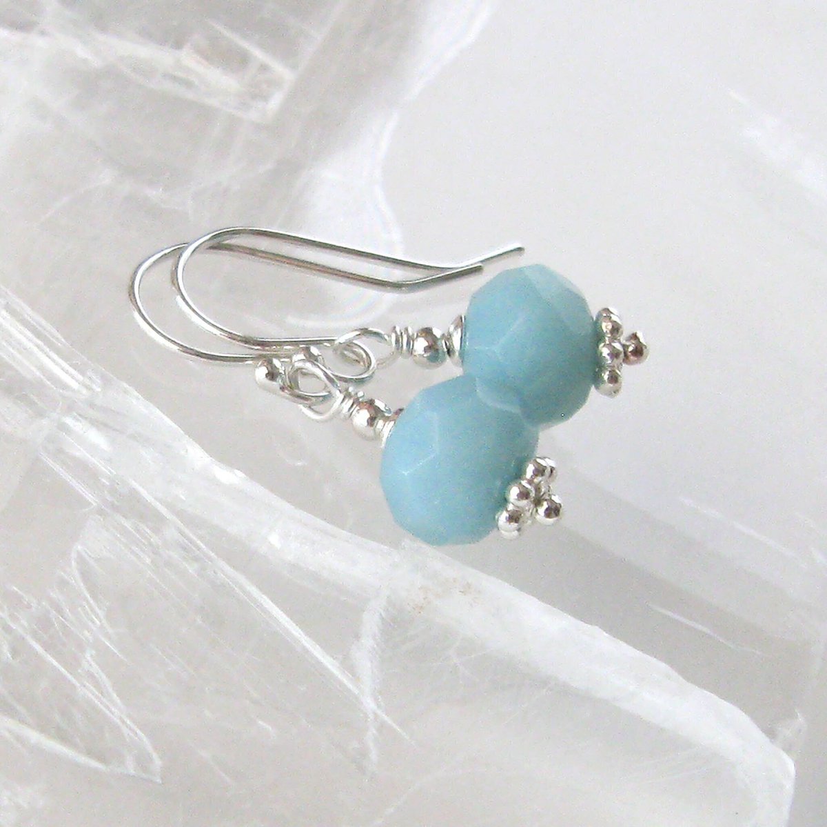 sendinglovegems's tweet photo. Amazonite Drop Earrings in Sterling Silver, Pastel Aqua Blue Faceted Gemstones, 925 Ear Wire Options https://t.co/alY8Yg67RH #Etsy #SendingLoveGallery #ProtectionEnergy https://t.co/C38mK6lAz0