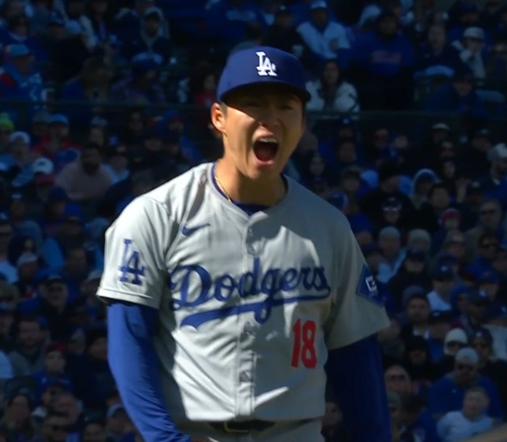 Yoshinobu Yamamoto's first 2 games for the Dodgers playing in the States: 10 innings, 5 hits, 2 walks, 13 strikeouts, 0 runs 🔥