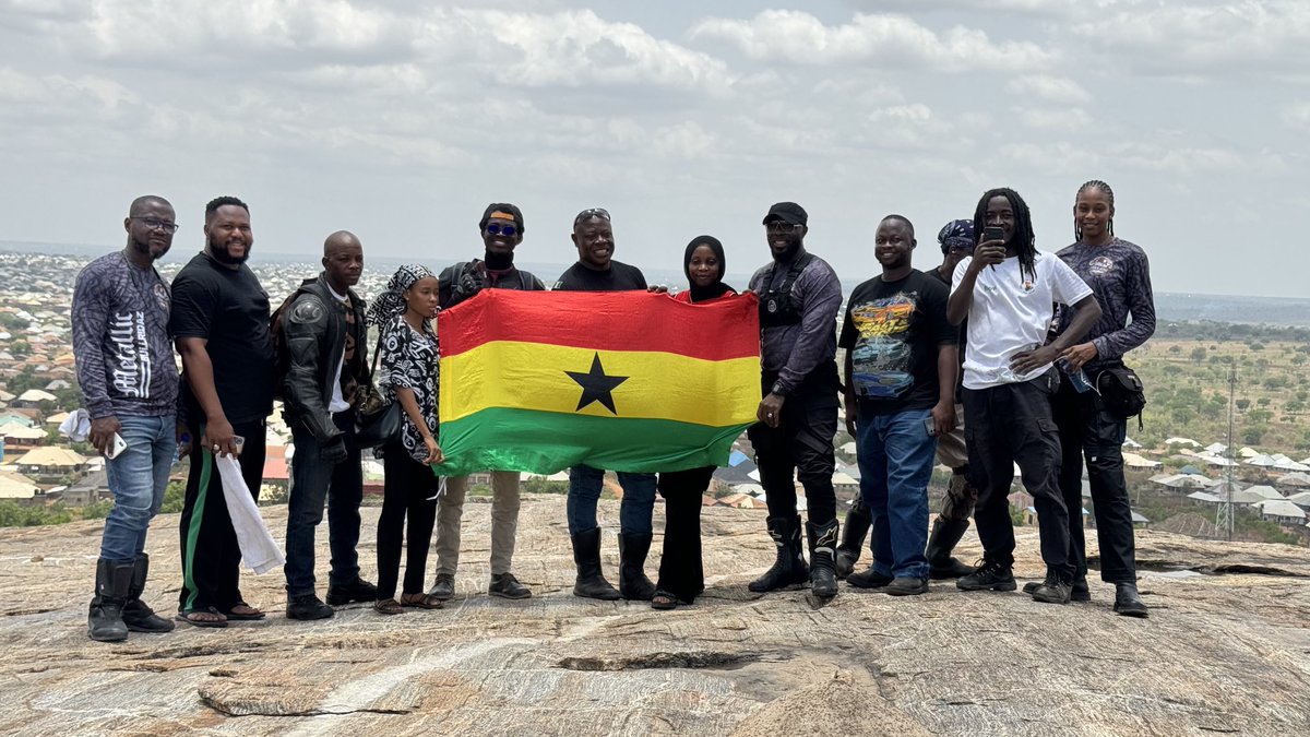 Tourism to Sobi Hill ilorin with the Metallic Bulls & the Black Ninjas of Ghana….. exploring Nigeria! #LionHeart #ThinkAfrica #TheLionHeartFoundation