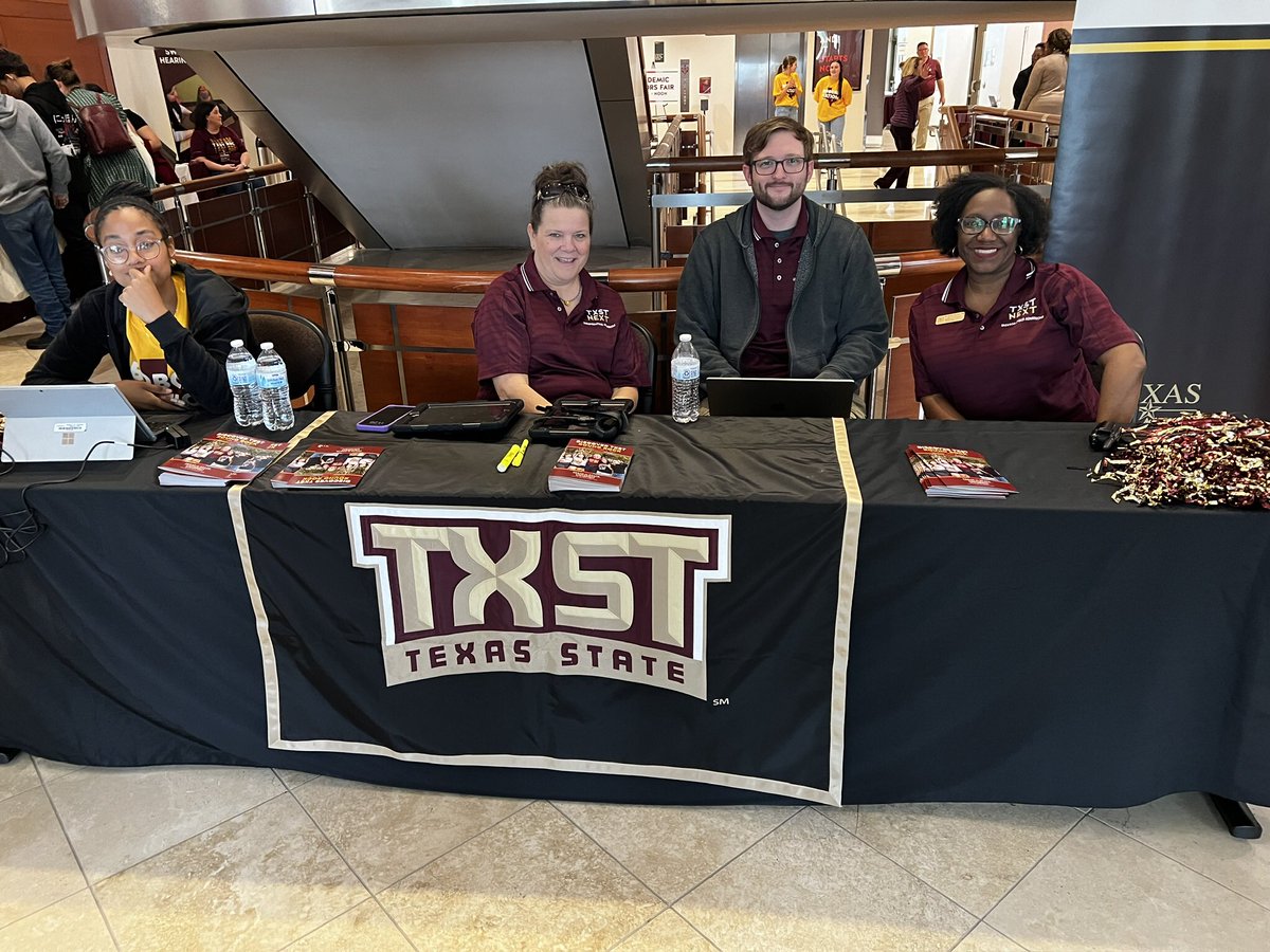 Boko welcomes prospective students to Discover Texas State University Round Rock Day. Students got information on the eleven new academic programs starting in fall 2024. It’s a great time to consider @txstrrc