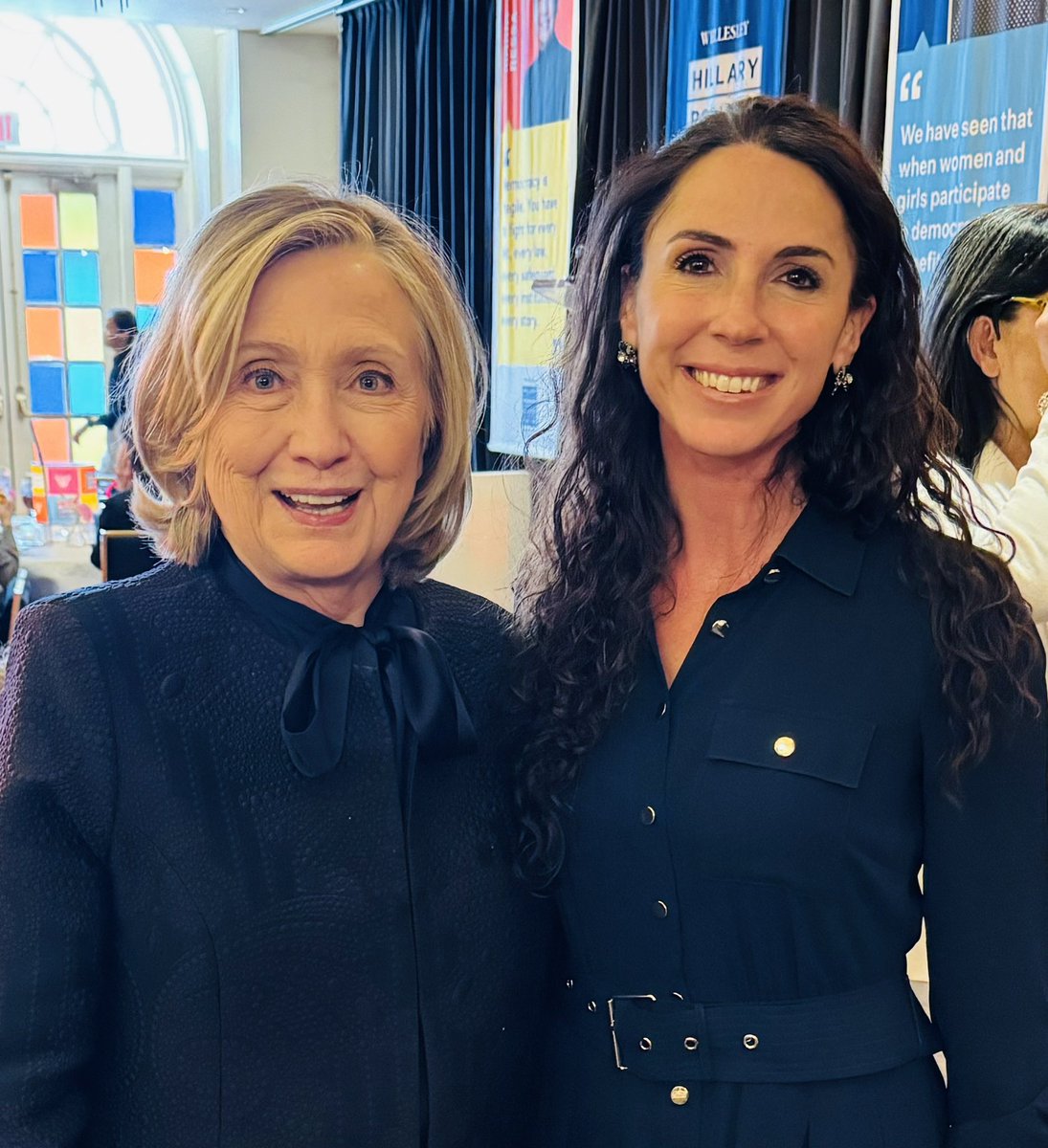 So great to be back at my alma mater @Wellesley College for the launch of the Hillary Rodham Clinton Center for Citizenship, Leadership and Democracy! #mapoli