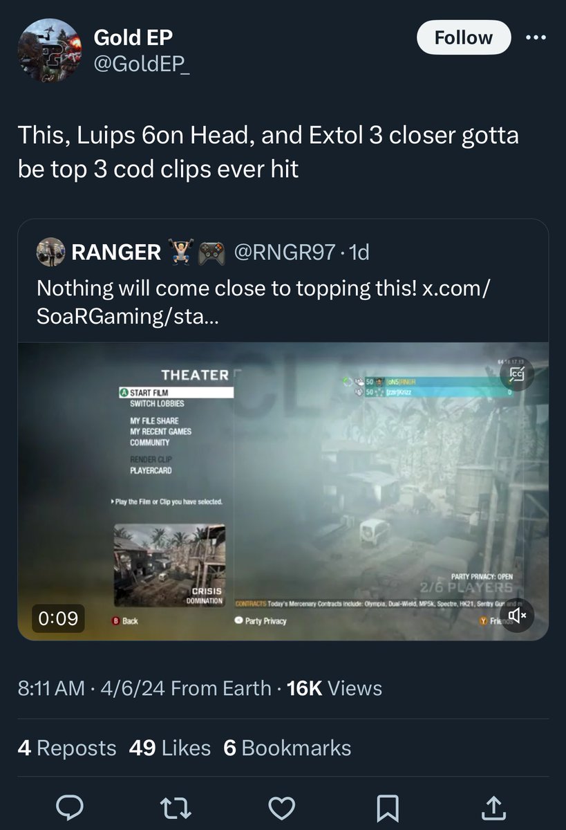 His first CoD must’ve been WWII on the PS5