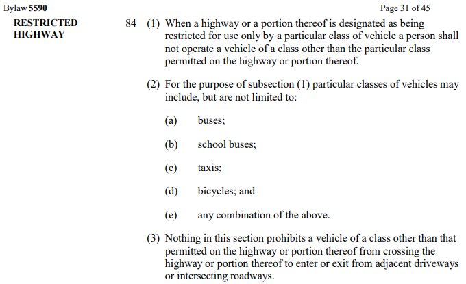 @H_Y_L @edmonton_anne @AshleyASalvador I've had bylaw tell me that they cannot ticket people illegally parked on 105ave, so they just ignore it. But it's right in the traffic bylaw: bikelanes are the same as buslanes. If we can enforce one, we can enforce the other. (If we cared)