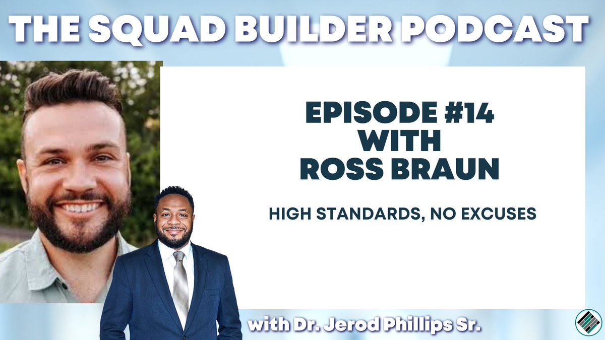 A new episode of The Squad Builder Podcast drops this Monday. I can’t wait for my conversation with @the_MrBraun to hit the atmosphere! #ChangingTheNarrative