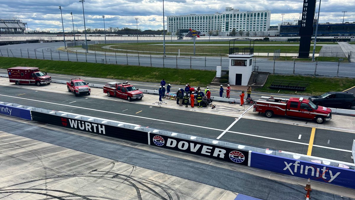 Today, our Track Services & Public Safety team underwent specialized training for the upcoming race weekend! 🧯🏁 We appreciate all their hard work to keep everyone safe! #MonsterMile | #NASCAR