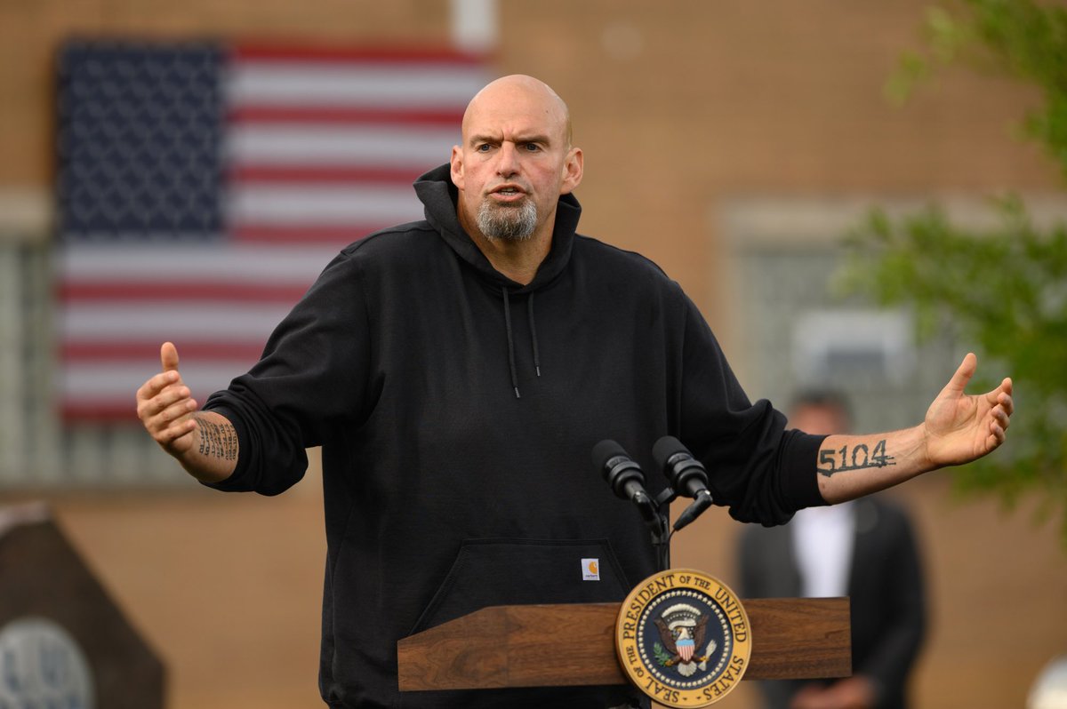 BREAKING: Sen. John Fetterman says he is not “woke.” “Squatters have no rights. How can you even pretend that this is anything other than you’re just breaking the law?” Fetterman also blasted soft-on-crimes policies, which critics say contributed to the deadly shooting of NYPD