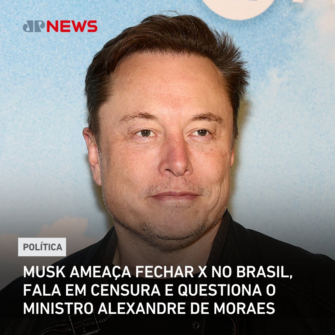 JovemPanNews's tweet image. O empresário e dono da rede social X, Elon Musk se posicionou neste sábado (6) contra o ministro do STF, Alexandre de Moraes. Em um comentário antigo do ministro que parabenizava Ricardo Lewandoski, Musk questionou: "Por que você está exigindo tanta censura no Brasil?”.

Horas…