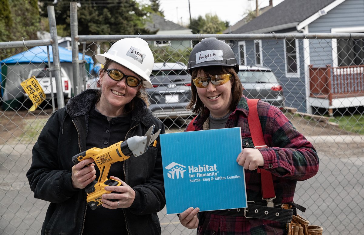 A special thank you to all of the former @Americorps, who joined us for our annual Americorps Alumni Build on Saturday at our Yarrow Cottages site.