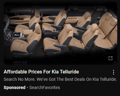 I didn't know the Kia Telluride had four rows 😳