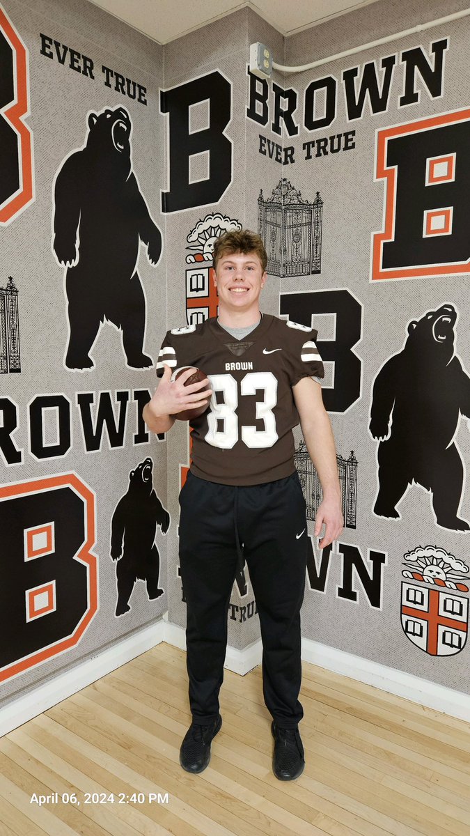 Ethan Frisch (@ethanfrisch4) on Twitter photo Thank you to <a href="/BrownU_Football/">Brown Bears Football</a> and <a href="/Coach_RMattison/">Ryan Mattison</a> for a great junior day!
<a href="/JeremyFrisch/">Jeremy Frisch</a>
<a href="/GaelsAthletics/">Clinton Gaels Fan Club</a>
<a href="/GaelsClinton/">Clinton Gaels Football</a> Thank you to <a href="/BrownU_Football/">Brown Bears Football</a> and <a href="/Coach_RMattison/">Ryan Mattison</a> for a great junior day!
<a href="/JeremyFrisch/">Jeremy Frisch</a>
<a href="/GaelsAthletics/">Clinton Gaels Fan Club</a>
<a href="/GaelsClinton/">Clinton Gaels Football</a>