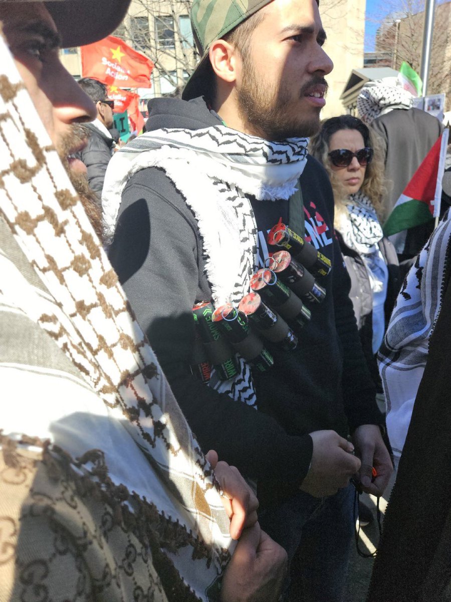 Melissa Lantsman (@melissalantsman) on Twitter photo Peaceful protester wearing a pretend suicide vest at the #AlQudsDay rally in Toronto. 
No big deal. 
This morally bankrupt Liberal government has decided this is the Canada they want. #cdnpoli 
Everyone else hears your silence <a href="/JustinTrudeau/">Justin Trudeau</a> Peaceful protester wearing a pretend suicide vest at the #AlQudsDay rally in Toronto. 
No big deal. 
This morally bankrupt Liberal government has decided this is the Canada they want. #cdnpoli 
Everyone else hears your silence <a href="/JustinTrudeau/">Justin Trudeau</a>