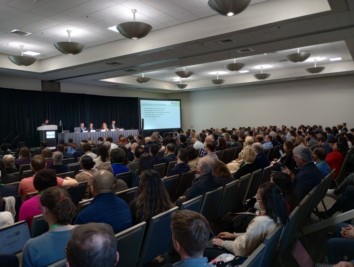 Think measuring overall survival on clinical trials is as easy as alive or dead? Think again! Tremendous ⁦@AACR⁩ #AACR24 ⁦@FDAOncology⁩ session examining trial design and statistical issues in cancer drug development!