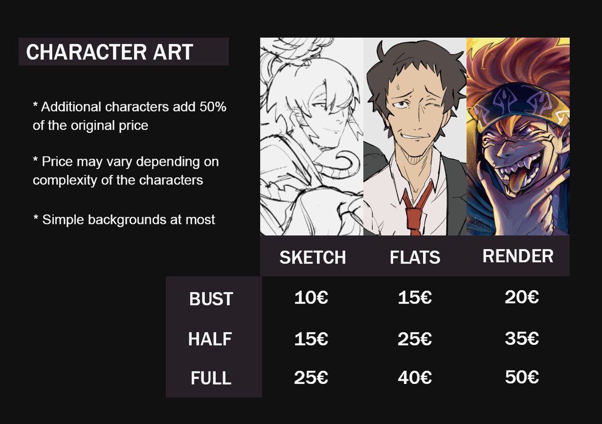 nekrokatze's tweet photo. Hello! I'm opening comms!! ✨
More information below. Feel free to reach out if you have any questions! https://t.co/A4wTg6l7lp