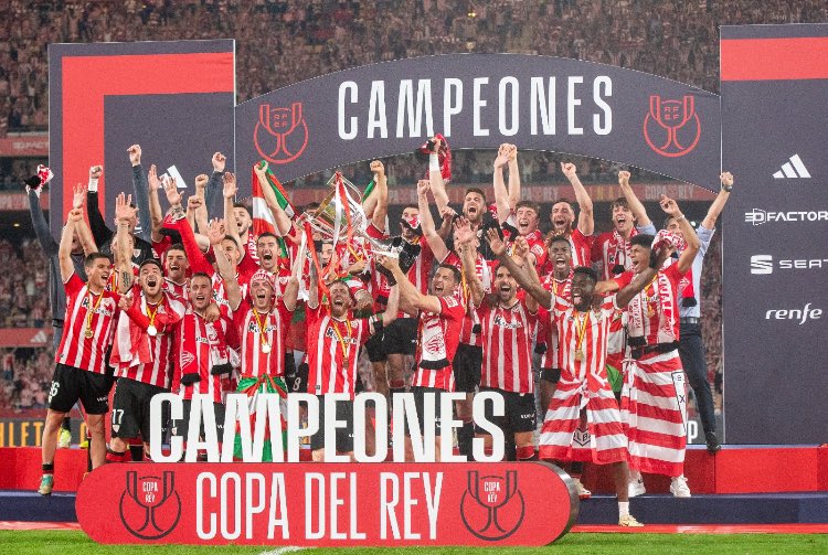 Txapeldunak!!!!! Gora @Athletic_en 🏆🇦🇹 #txapeldun #Athletic #Campeones #CopadelRey #Bilbao