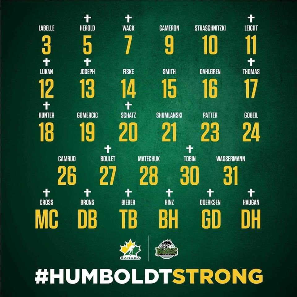 #HumboldtStrong #HumboldtBroncos