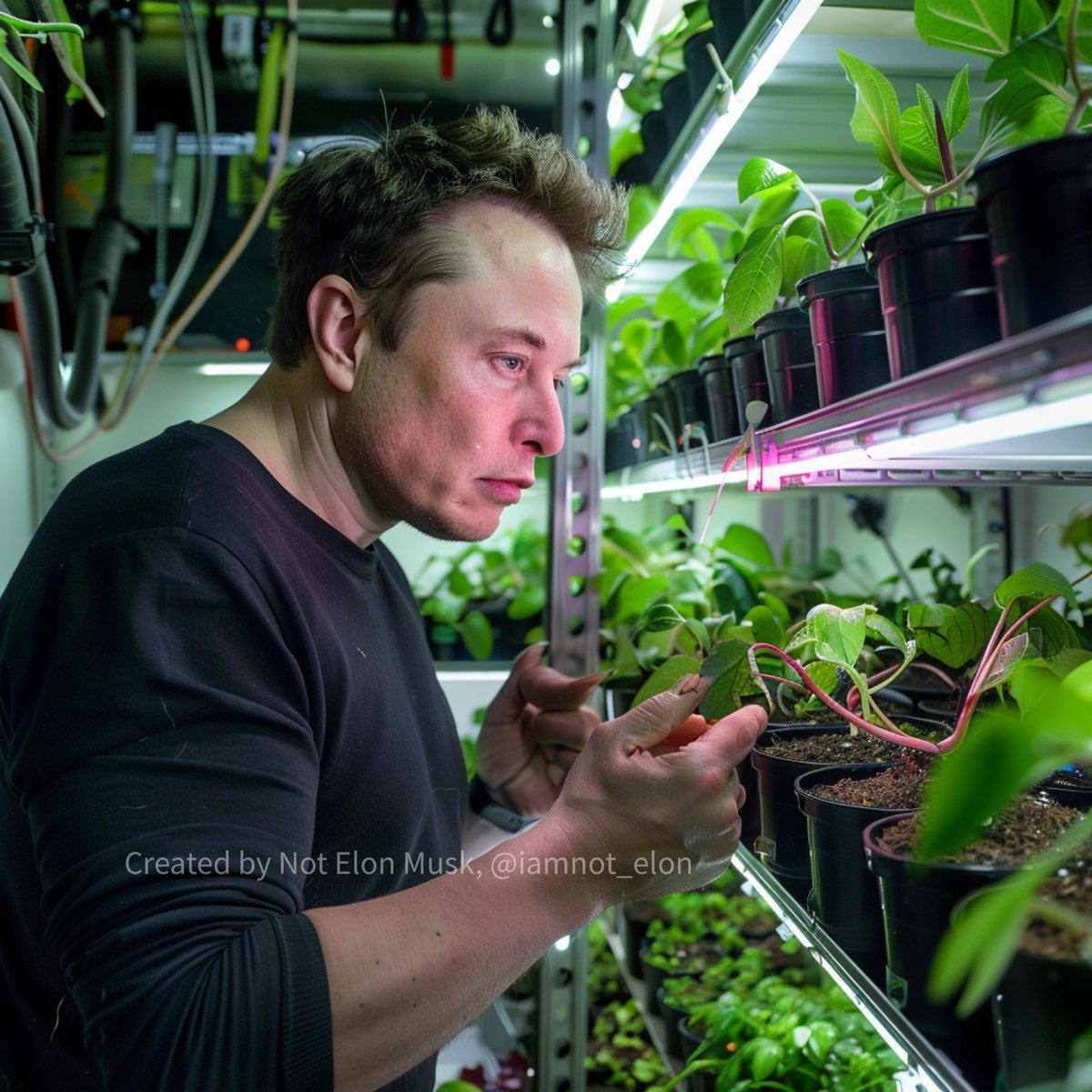 Not Elon Musk on X: "Growing my little Mars plants https://t.co/552zweqrNt" / X