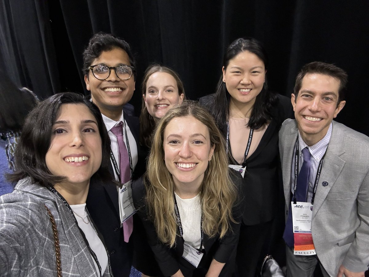 Second year fellows having the best time at #ACC24 with @docbfreed!