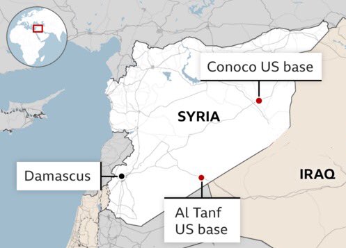 ⚡️The Islamic Resistance in Iraq targeted the US base at Conoco Gas field with Drones & Al-Tanf Base.
