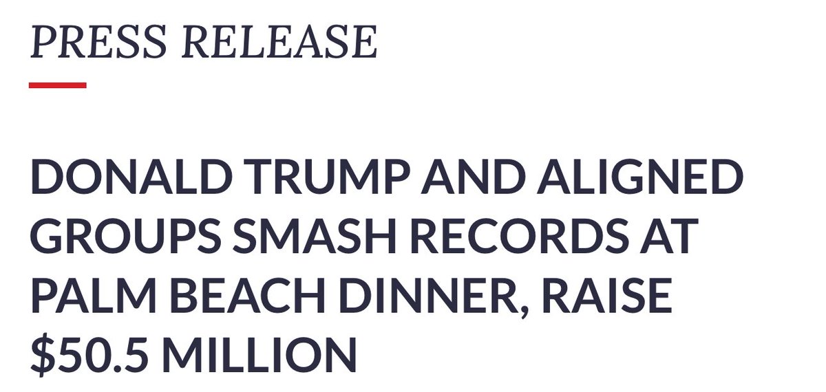 JUST IN: Trump is expected to rake in $50 million at tonight’s fundraiser, doubling the amount Biden raised during his fundraiser with Obama, Clinton and Lizzo. 🔥🔥🔥 The fundraiser is being hosted by hedge fund billionaire John Paulson. “Biggest night in Fund Raising of ALL