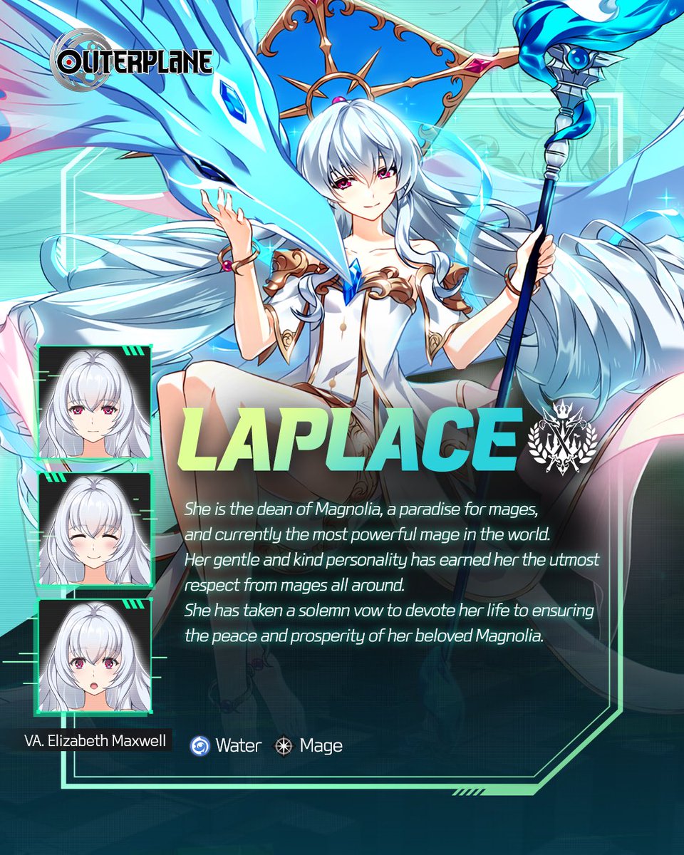 I am embarrassingly late in posting these… but better late than never, right?? If you’re a player of #Arknights, you can hear me in game as both Quartz & Rosa! And if you are a player of #Outerplane, you can hear me in game as Laplace! Love me some sweet but strong ladies! 💖