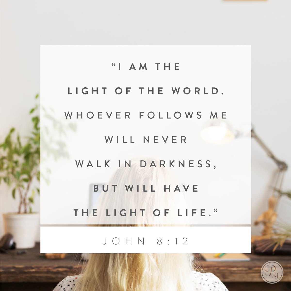 Jesus is the Light. The world has no other light than Him. It is Jesus or darkness; there is no third alternative.