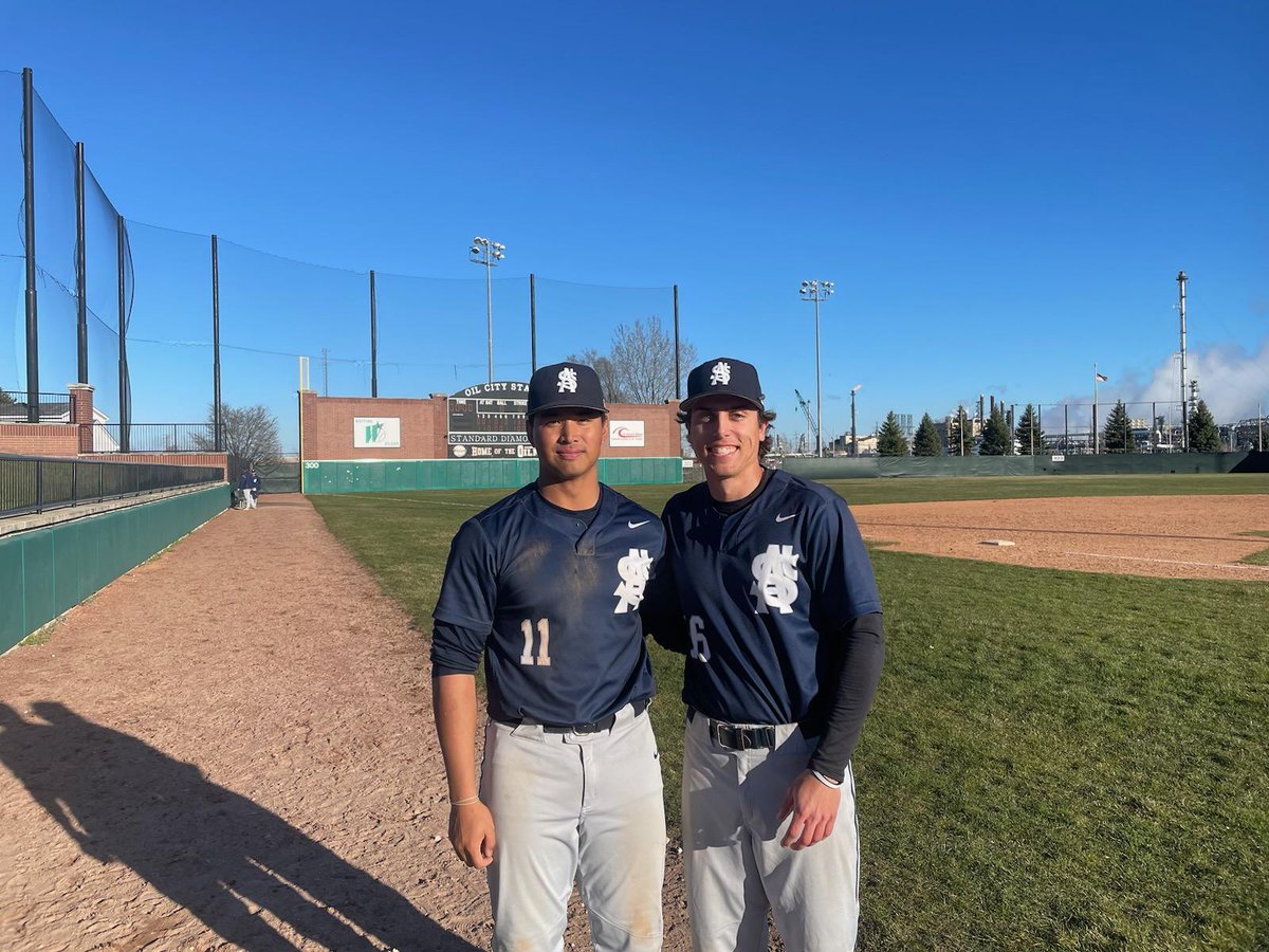 FINAL
Game 2
 Whiting Indiana 
St. Ambrose  - 6
Cal St Joe - 4
WP - Alex Heckroth 
Save - Brad Niedzwiedz 
HITS - Mucha 3
2B - Avery 
HR - Mucha, Matias, Fitzgerald 
  ☆  PLAYERS OF THE GAME ☆
Brandon Matias, go ahead 2 run HR in the 8th
Jake Mucha, on base 7 times in the DH