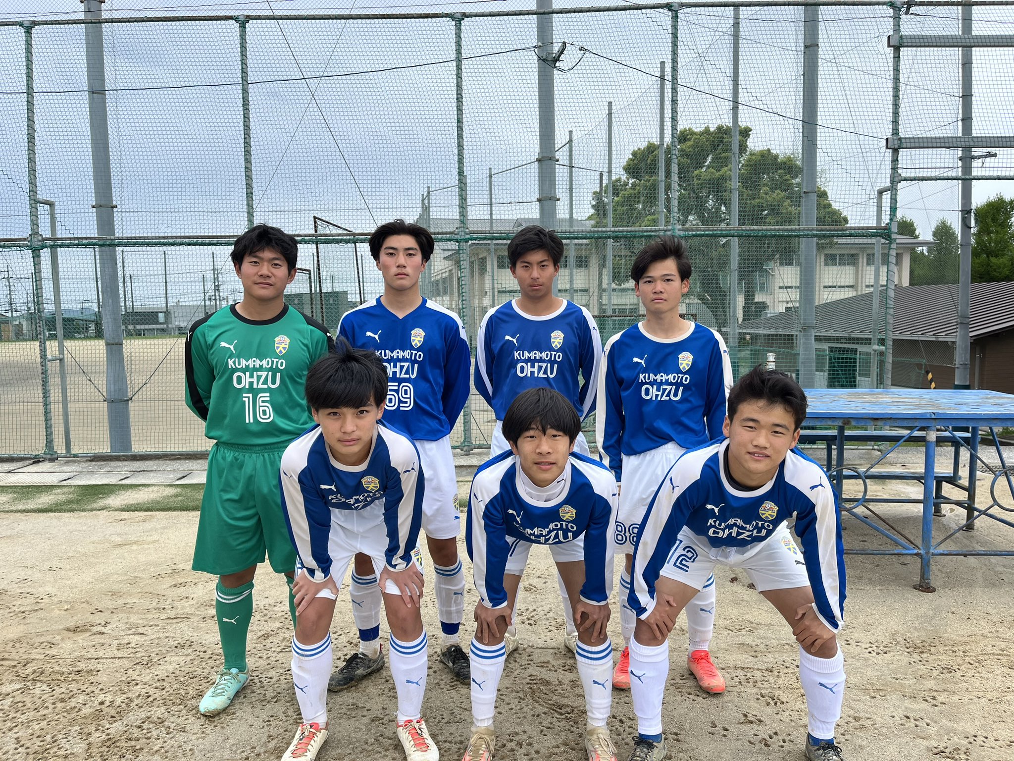 大津高校サッカー部 ピステ 青（PUMA 大津高校サッカーピステ上下）