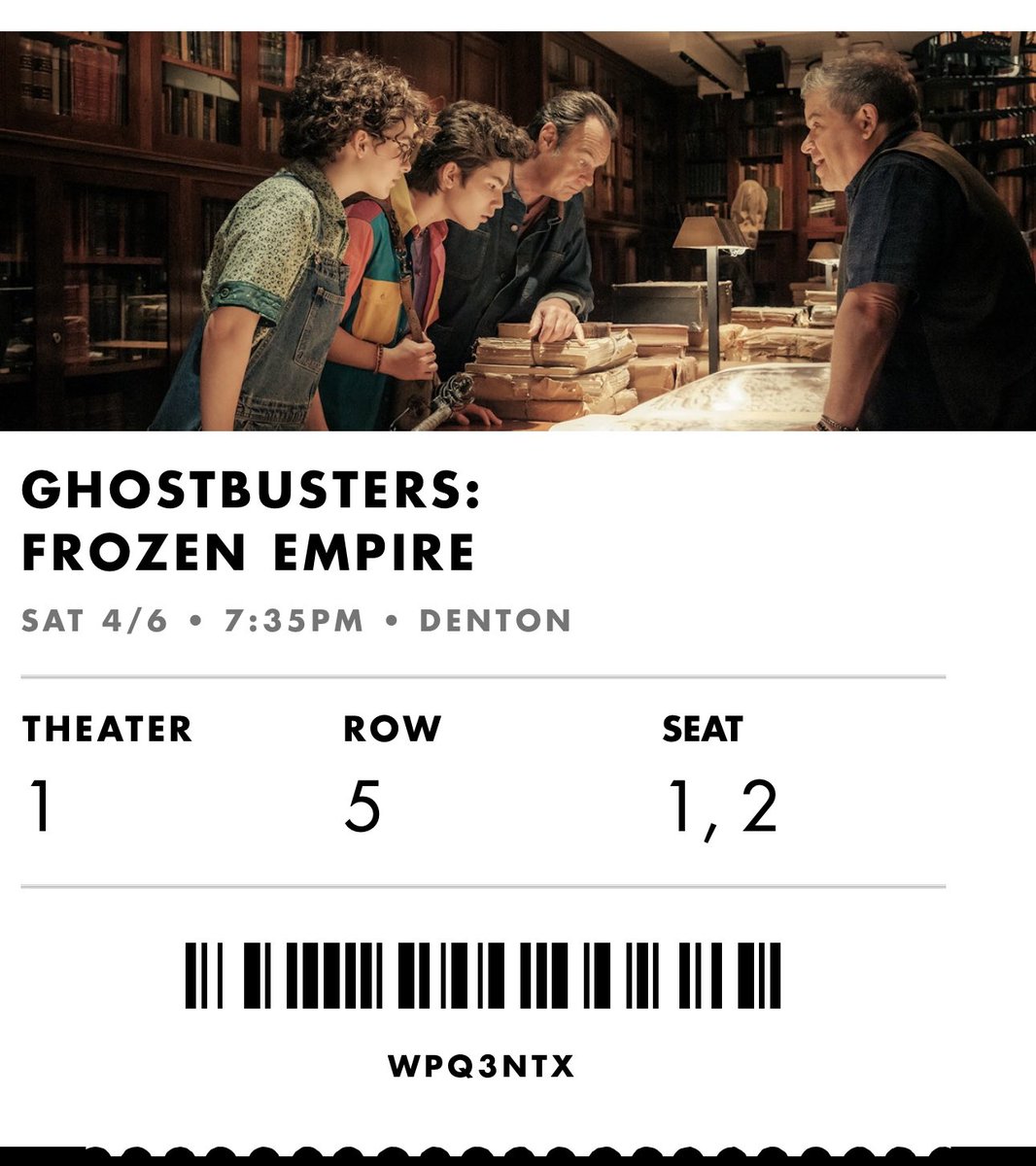 Ghostbuster: Frozen Empire @alamodrafthouse #Denton