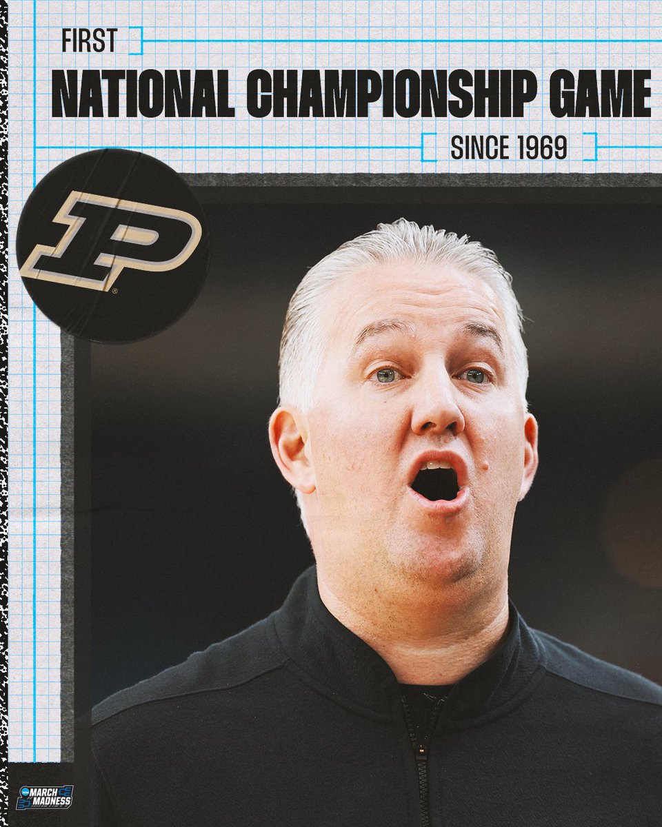 FOR THE FIRST TIME IN 55 YEARS, PURDUE HAS RETURNED TO THE #NATIONALCHAMPIONSHIP 🙌

#MarchMadness