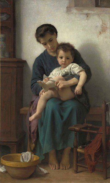 Goodnight, my dear Twitter X friends.  Till we tweet again.  😴💤

'The Big Sister' by William-Adolphe Bouguereau; Date: 1877; Style: Neoclassicism, Realism. 🧑‍🎨🎨