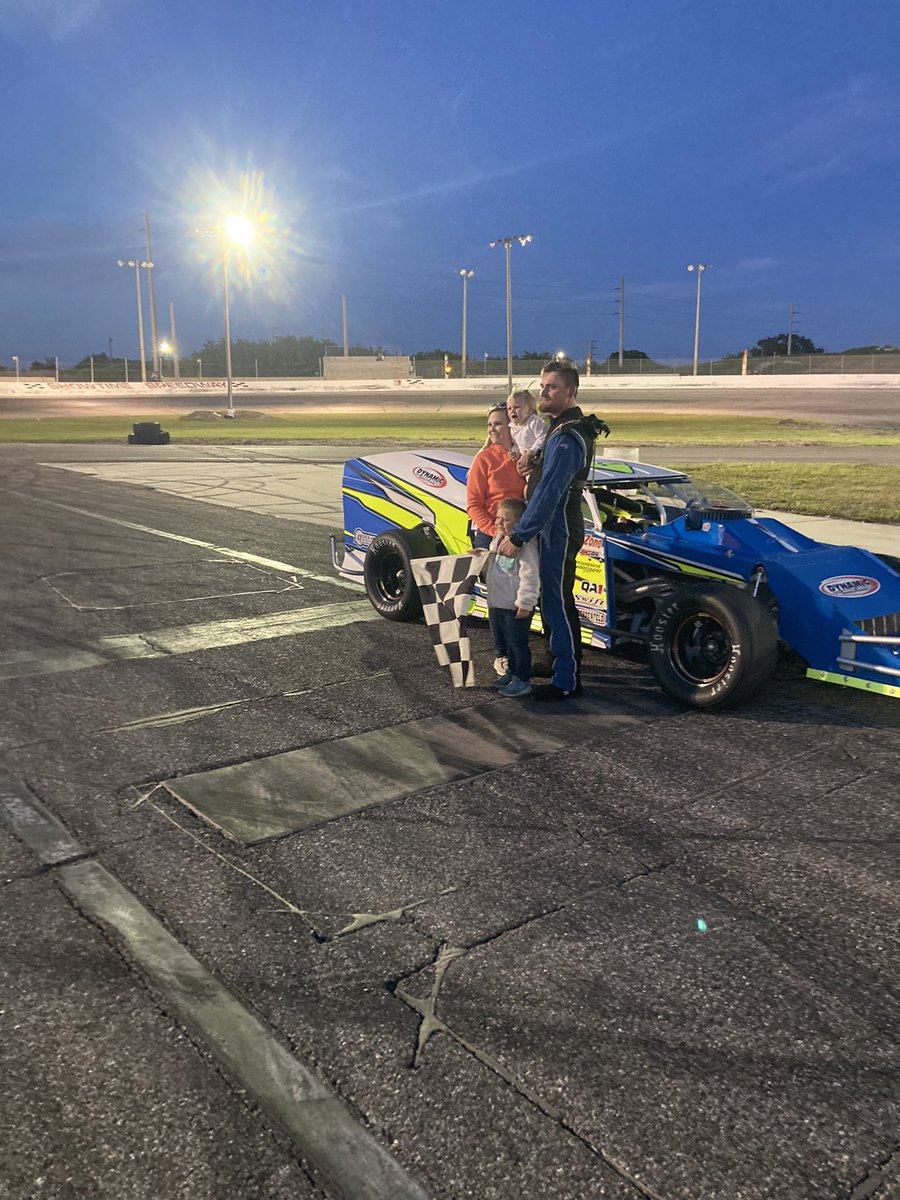 Hanging out in the winner’s circle. #ItsShowtime #ShortTrack #LocalRacing