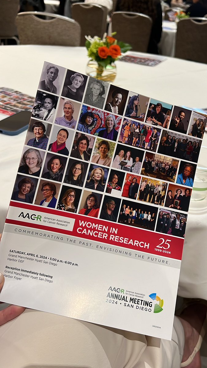 From the Women and Power to the Women who paved the way. Celebrating #AACRWICR with President-Elect Dr. Patricia LoRusso @AACR_CEO and many more familiar faces 👏🏻👏🏻👏🏻 #AACR24 @AACR
