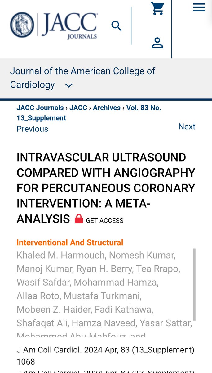 Check out our recent publication in JACC for #ACC2024 conference @ACCinTouch