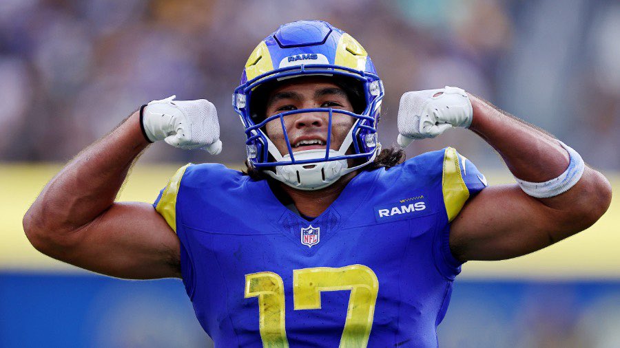 𝗧𝗥𝗘𝗡𝗗𝗜𝗡𝗚: Aaron Donald says that #Rams WR Puka Nacua could go on to do things that an #NFL receiver has never done before, he told @greenlight “You see young guys that play and they fall off a little bit, but for him to stay as poised as he did through the whole season